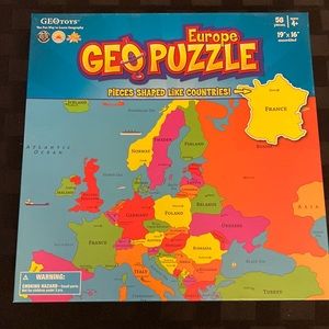 Homeschool Early Learning GEOToys Europe Geo Puzzle